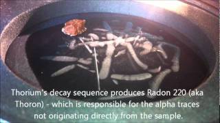 Uranium and Thorium Samples in Cloud Chamber