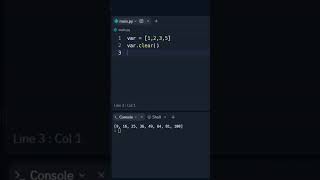 Clear() Method In Python Lists #shorts