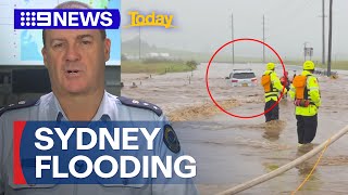 Residents evacuate amid Sydney flood emergency | 9 News Australia