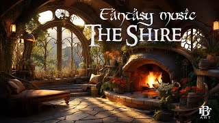 Cozy hobbit home, The Shire  Ambience & Fantasy Music #lordoftherings