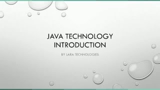 Introduction of Java Technology