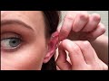 How to put in 7mm continuous cartilage hoop earrings.