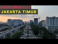 Drone View Jakarta Timur Desember 2023, Suasana Kota Sore Hari dari Udara