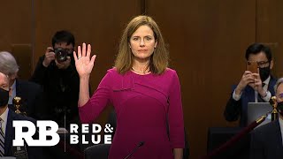 Amy Coney Barrett casts herself in the mold of Antonin Scalia on Day 1 of Supreme Court hearings