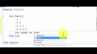 Visual Basic - Nested Loops - Example 2