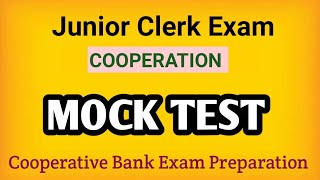 Mock Test- Cooperation|| CSEB Junior Clerk Exam Preparation.Ep:626