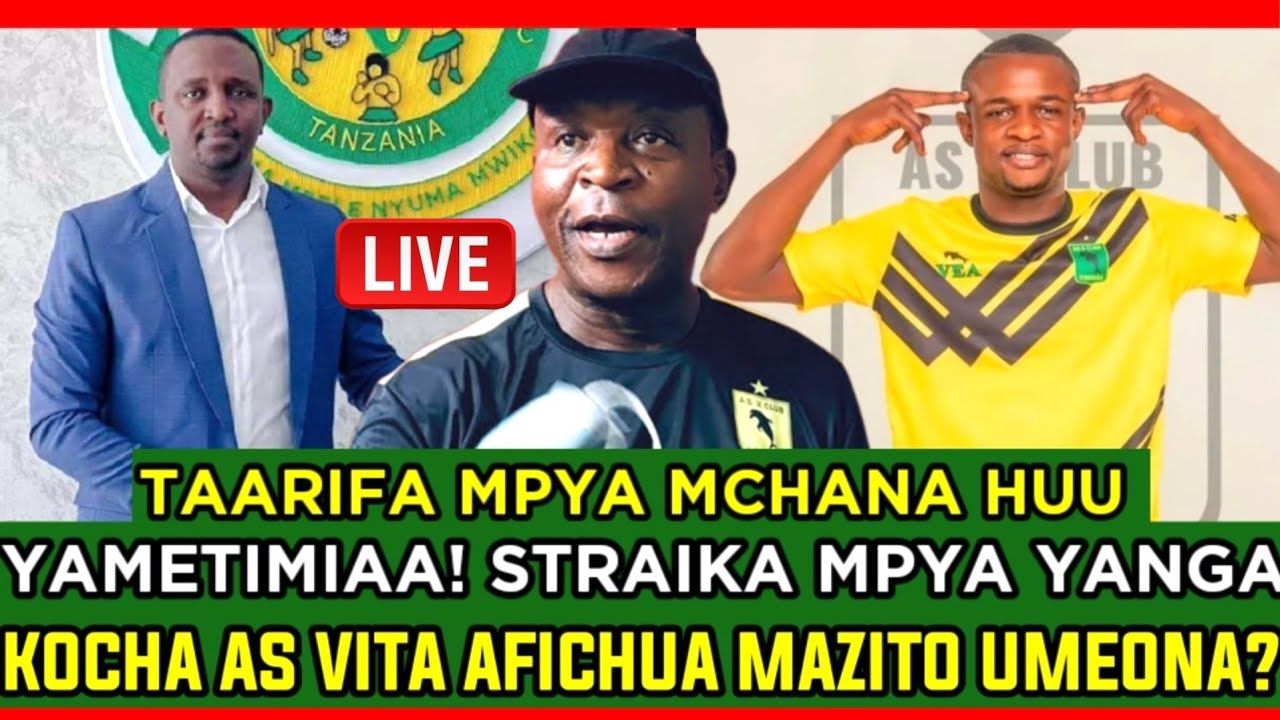 🔴#live_YAMETIMIAA! STRAIKA MPYA YANGA HUYU HAPA, KOCHA AS VITA AFICHUA ...