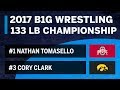 133 LBS: #1 Nathan Tomasello (Ohio State) vs. #3 Cory Clark (Iowa) | 2017 B1G Wrestling Championship