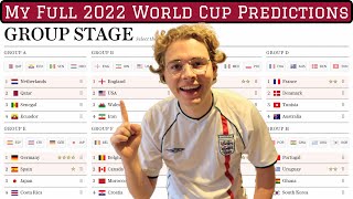 My FULL 2022 World Cup Predictions | Winners, Golden Boot, Dark Horses, Etc