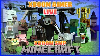 Minecraft Live || XBOOM LIFESTEAL SMP || Making Trading Hall In Smp