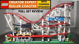 POWERED UP + Functional LEGO ROLLER COASTER! - Set 10261 REVIEW