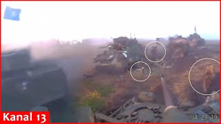 Footage from battle in which Ukrainian army lost 2 “Leopard 2”tanks and 13 Bradley armored vehicles