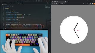 ASMR Programming - Coding Simple Clock - No Talking