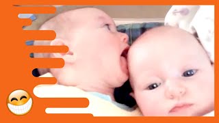 Cute Twins Babies Fighting -  Funny babies videos