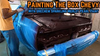 Painting The Box Chevy Caprice With UreChem Sparkling Merlot Pearl HOW TO PAINT DOOR JAMBS ON A CAR