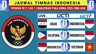 Jadwal Kualifikasi Piala Dunia 2026 Putaran Kedua - Irak Vs Indonesia. Kualifikasi Piala Dunia 2026