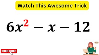 6x^2-x-12 | Factorize the expression