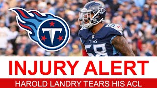Tennessee Titans News ALERT: Harold Landry Tears His ACL + Derrick Henry Gets a Raise