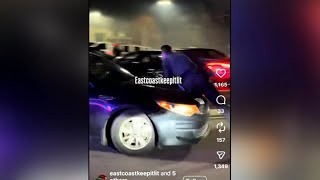 Driver arrested after allegedly hitting CMPD officer at street takeover | WSOC-TV