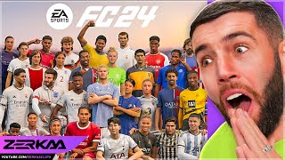 ZERKAA REACTS TO EA SPORTS FC 24 | Official Gameplay Deep Dive