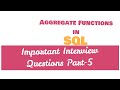 Aggregate Functions in SQL Server
