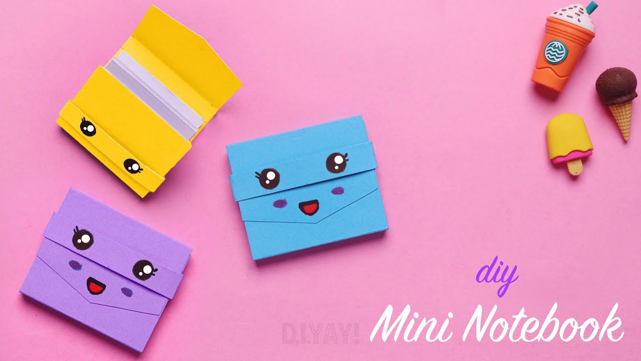 Diy Mini Notebook How To Make Notebook Paper Crafts Youtube