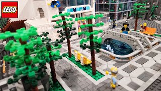 Building the LEGO Zoo Pond, Bridge, & Common Area