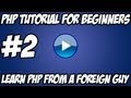 PHP Tutorial for Beginners - #2 - Basic Arrays, Variables, Echo, HTML