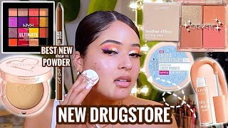 TESTING NEW DRUGSTORE MAKEUP 2021: Full Face First Impressions *new affordable makeup under $15*