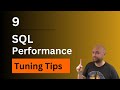 9 Query Tuning Techniques | SQL Server Performance Tuning Made Easy