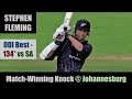 STEPHEN FLEMING | ODI Best - 134* | NEW ZEALAND vs SOUTH AFRICA | ICC WORLD CUP 2003