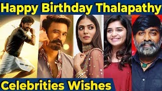 Celebrities Birthday wishes to Thalapathy Vijay | Thalapathy Birthday Special | Cineulagam