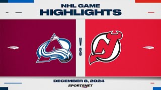 NHL Highlights | Avalanche vs. Devils - December 8, 2024