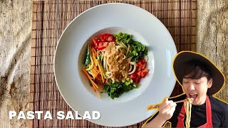 Malaysian Pasta Salad with Coconut Sweet Chilli Dressing | Mak Tok