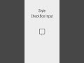 Style CheckBox Input With Html and Css Only #css #html #code #animation #checkbox