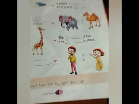 Class Sr Kg English Youtube
