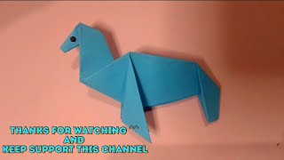 Tutorial Kuda Sederhana Dari Kertas || DIY Origami Horse