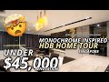 5 Room HDB Renovation Transformation in Singapore | Monochrome, Luxury, Black, Grey, White | M2Decor