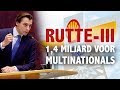 Rutte-III: lasten omhoog voor Nederlanders, omlaag voor multinationals