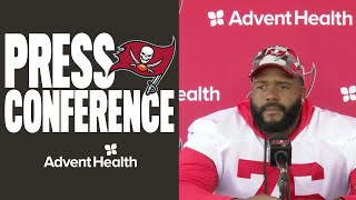 Donovan Smith Talks Training Camp, Offensive Line Depth | Press Conference