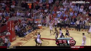 Rockets vs Blazers Game 6 2009 NBA Playoffs HD Highlights 4/30/09 - Jalen Rose on ESPN