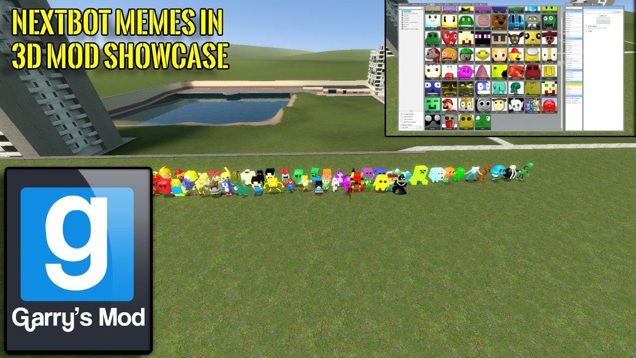 Gmod Nextbot Memes In 3d Mod Showcase Youtube