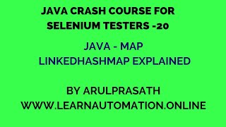 Java Crash course | 20 | Map | Maps in Java | LinkedHashMap Explained | Tamil