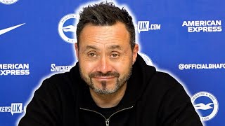 'Valentin Barco was the BEST PLAYER ON THE PITCH FOR US!' | Roberto De Zerbi | Brighton 0-4 Man City