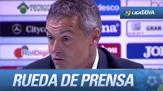 Rueda de prensa de Fran Escribá tras el Getafe CF (0-2) FC Barcelona