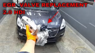 EGR Valve and Cooler Replacement On Peugeot 2.0 HDI(complete video tutorial)