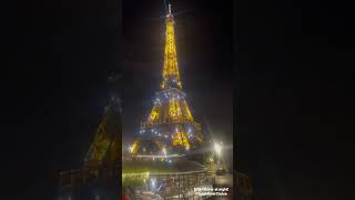 Eiffel Tower at Night | Seine River Cruise #Paris #France #Travel #EiffelTower