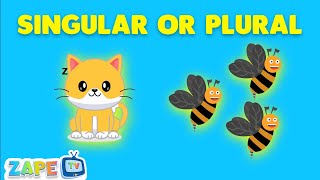 🎵 Singular and Plural Song for Kids | Fun Learning with Words 🎵 | Zape Tv