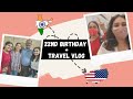 India to USA Travel Vlog - 22nd Birthday Special | The Rego Sisters