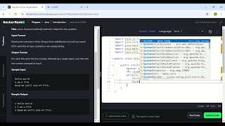 HackerRank Java Preparation Solved Code | End-of-file code solution